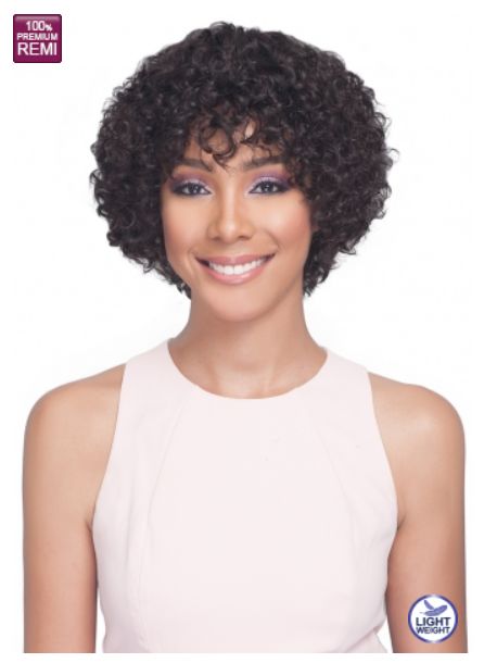 BOBBI BOSS CARDI 100% H/H WIG, Color: NATURAL COLOR