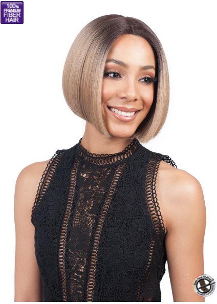 BOBBI BOSS LYNA LACE SYNTHETIC HAIR WIG, Color: #1