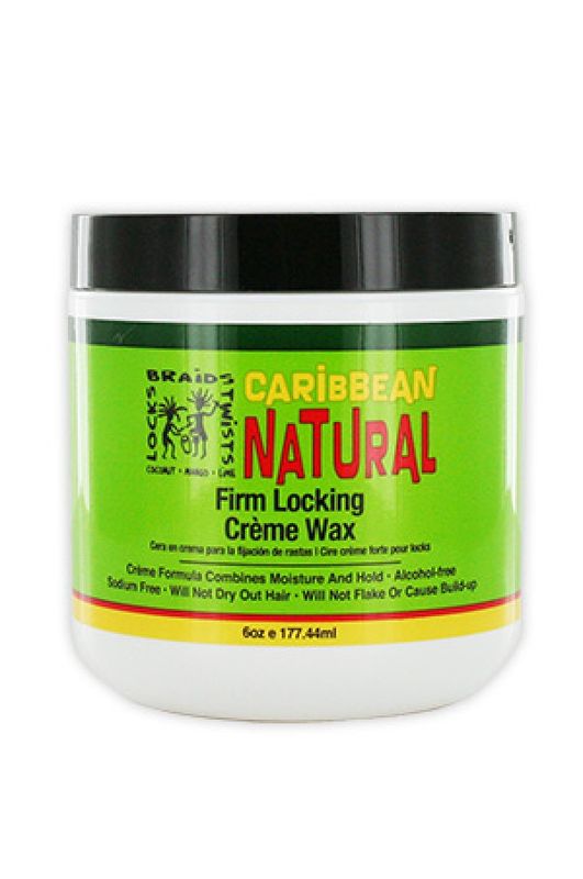 CARIBBEAN NATURAL FIRM LOCKING CREME WAX 6OZ
