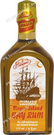 CLUBMAN PINAUD AFTER SHAVE BAY RUM 6OZ