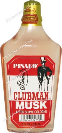 CLUBMAN PINAUD AFTER SHAVE COLOGNE MUSK 6OZ