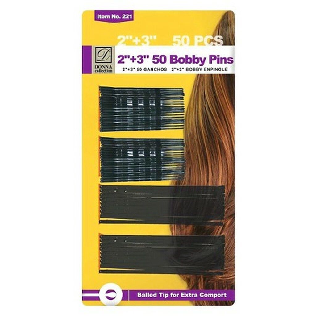 DONNA 2" + 3" BOBBY PINS 50PCS