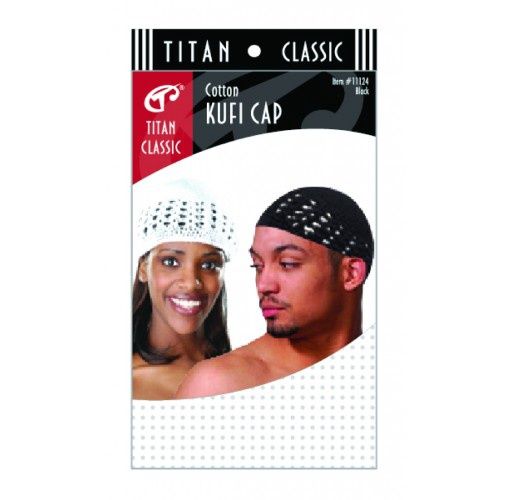 DONNA TITAN COTTON KUFI CAP - BLK