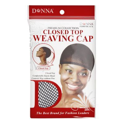 DONNA TITAN CLOSED TOP WEAVING CAP BLACK 11083