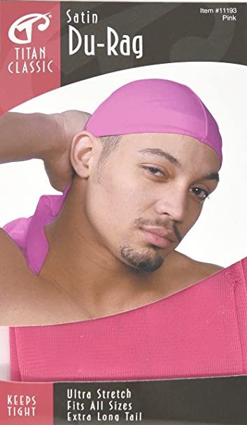 DONNA TITAN SATIN DU-RAG ASSORT 11193 (HOT PINK)