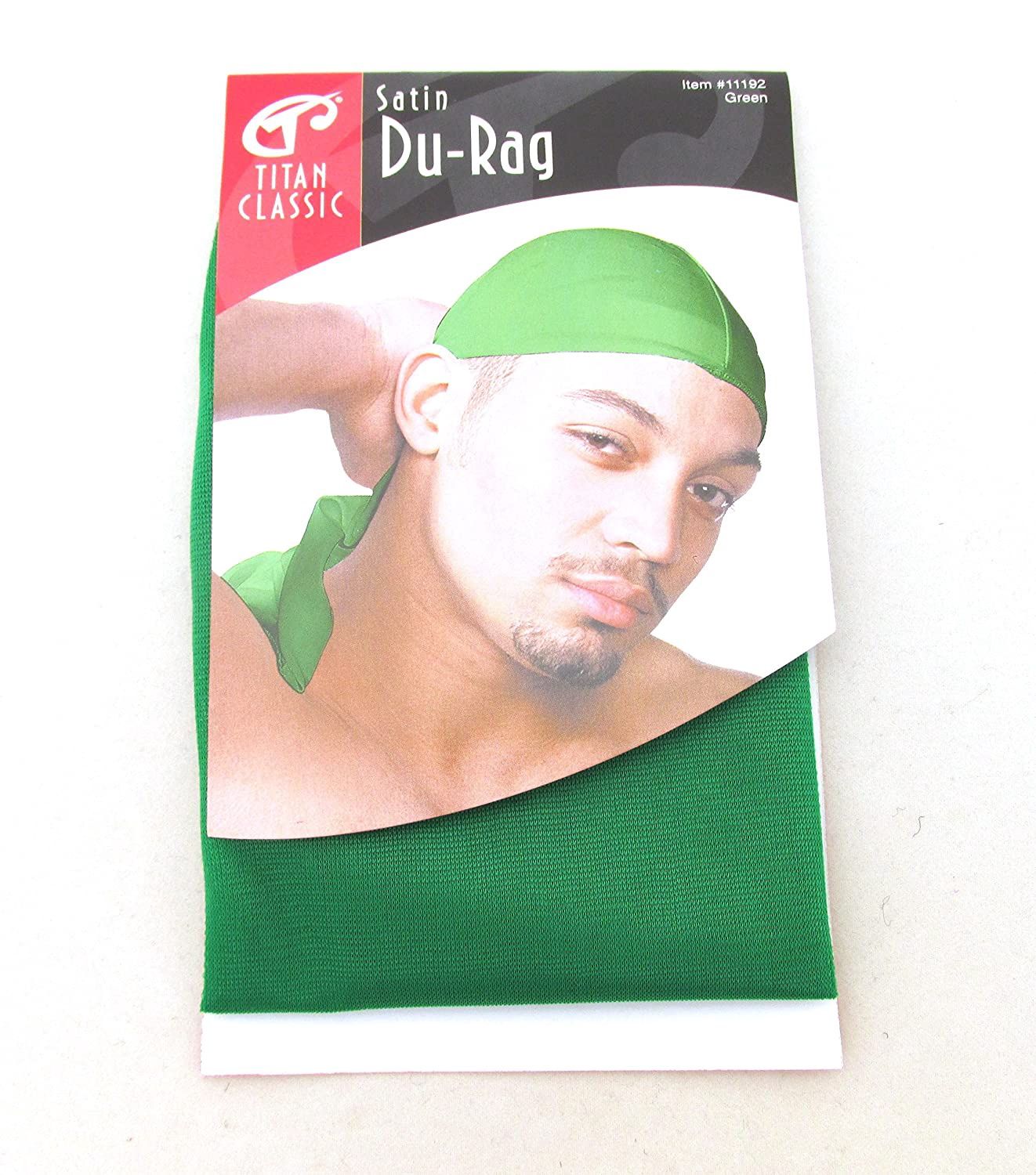DONNA TITAN SATIN DU-RAG ASSORT 11192 (GREEN)