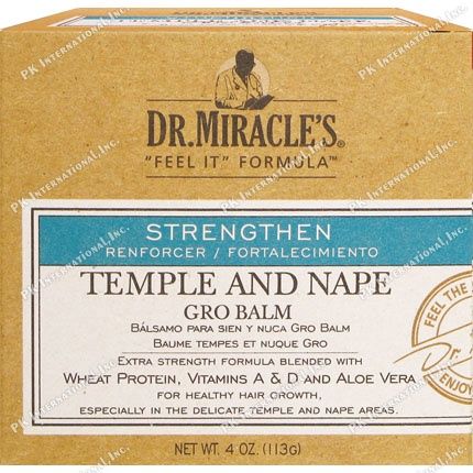 DR. MIRACLES TEMPLE &amp; NAPE GRO BALM 4OZ