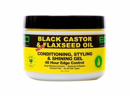 ECO STYLER BLACK CASTOR &amp; FLAXSEED OIL GEL 5OZ