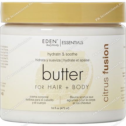 EDEN BODYWORKS CITRUS SILK HAIR &amp; BODY BUTTER 16OZ