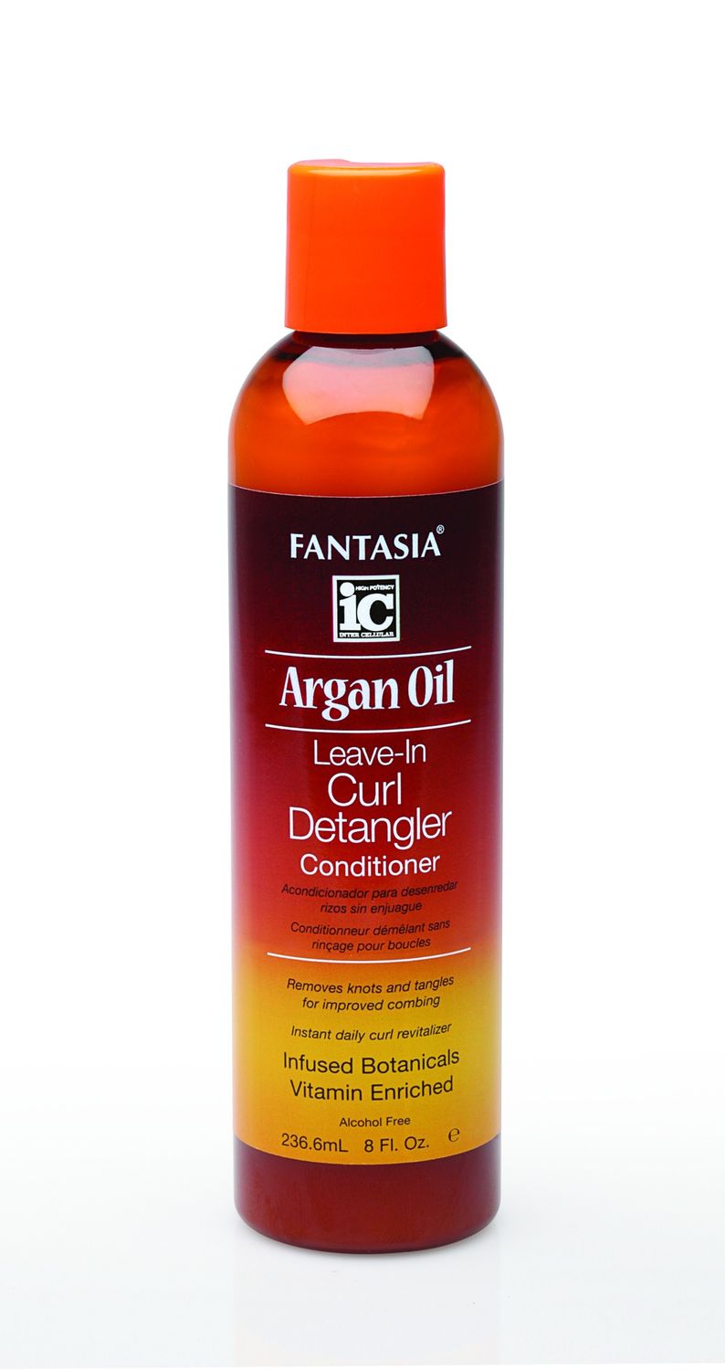 FANTASIA IC ARGAN OIL LEAVE IN CURL DETANGLER CONDITIONER 8OZ