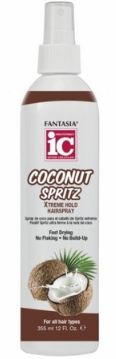 FANTASIA IC HAIR POLISHER COCONUT SPRITZ [XTREME HOLD] 12OZ