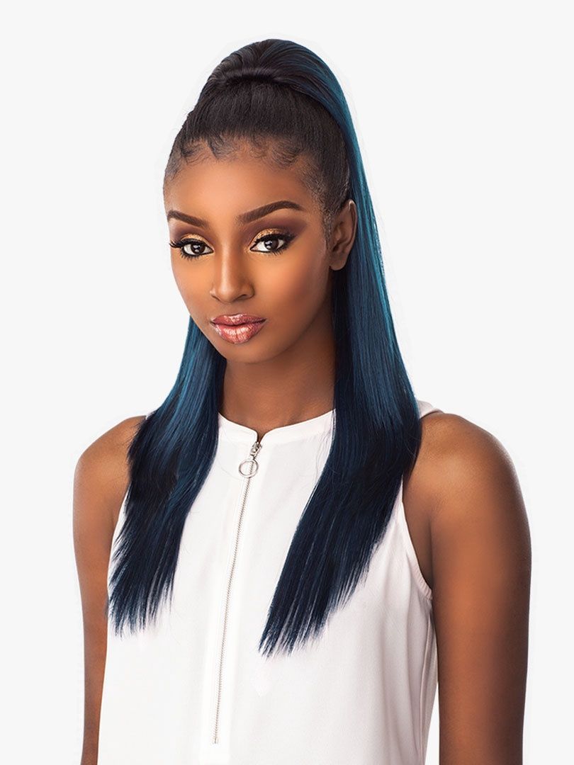 INSTANT PONY SLEEK STRAIGHT 24", Color: #T1B/27
