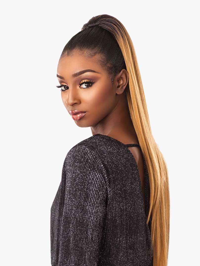 INSTANT PONY SLEEK STRAIGHT 30", Color: #T1B/BG