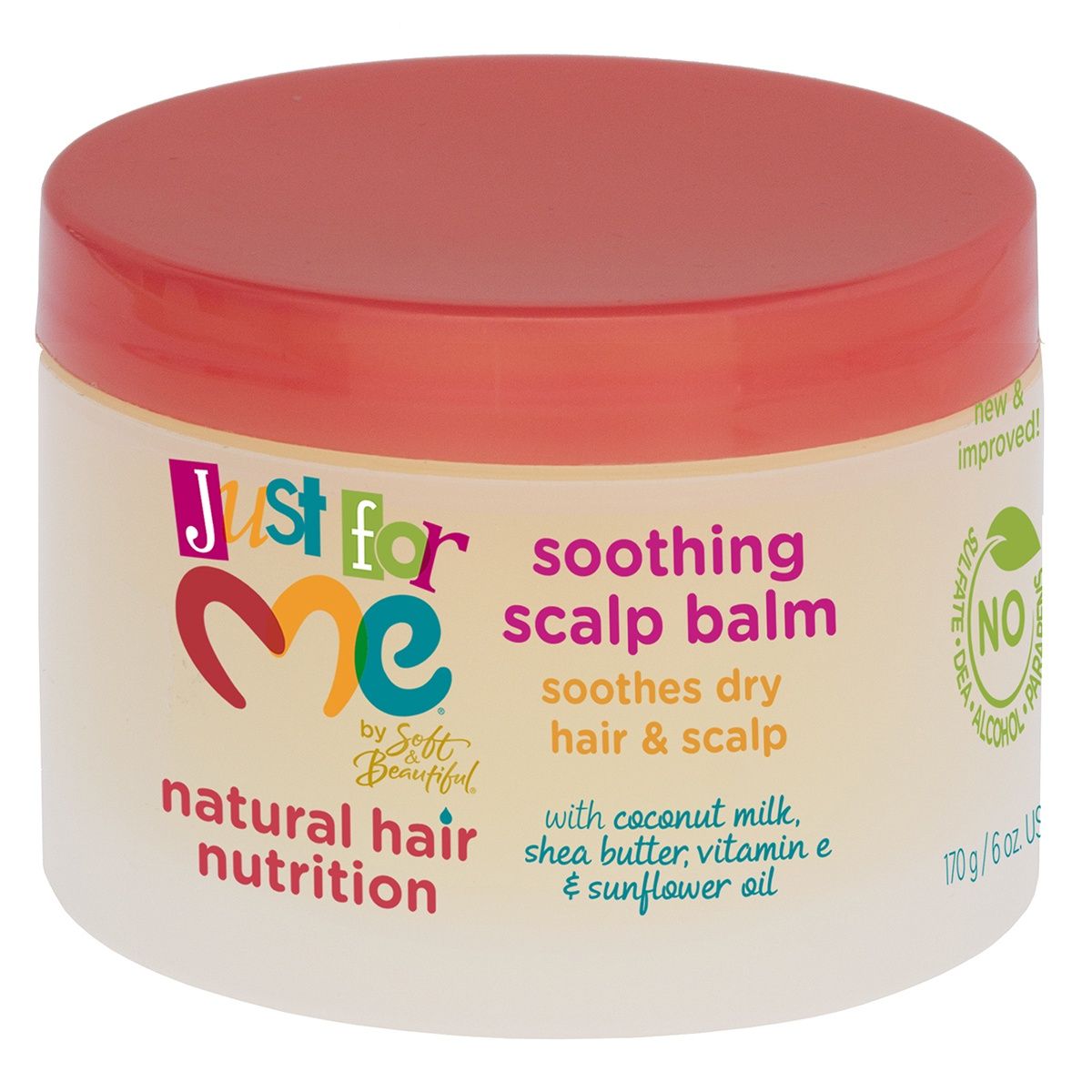 JUST FOR ME NATURAL HAIR MILK SOOTHING SCALP BALM 6OZ