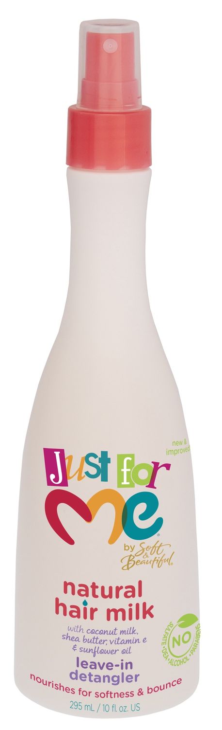 JUST FOR ME NATURAL HAIR MILK LEAVE-IN DETANGLER 10OZ