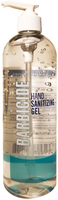 KING BARBICIDE HAND SANITIZER GEL 16OZ
