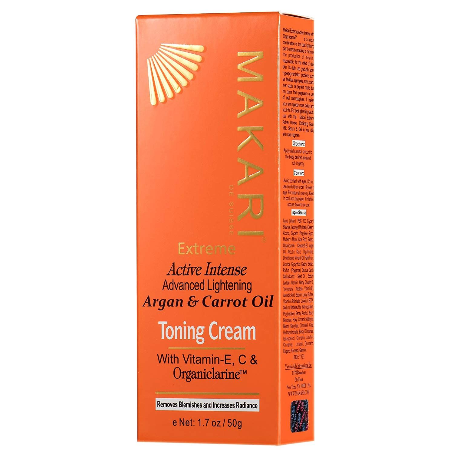 MAKARI ARGAN&amp;CARROT OIL TONING CREAM 1.7OZ