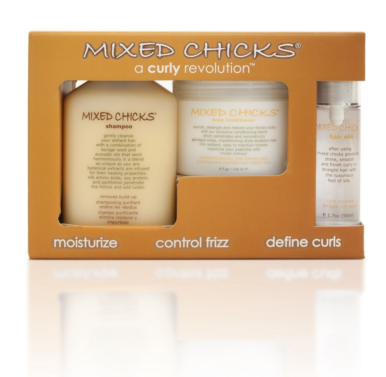 MIXED CHICKS QUAD PACK (MC ADULT SHAMPOO, DEEP, LEAVE-IN, SILK)