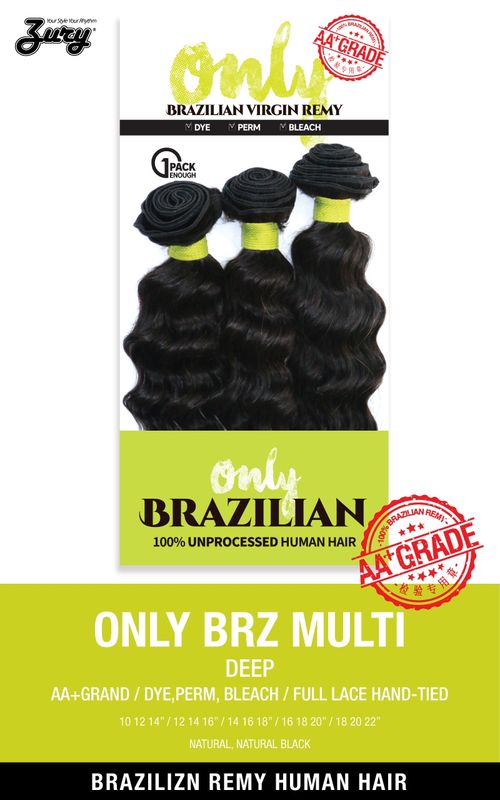ONLY BRAZILIAN VIRGIN REMY MULTI DEEP WAVE