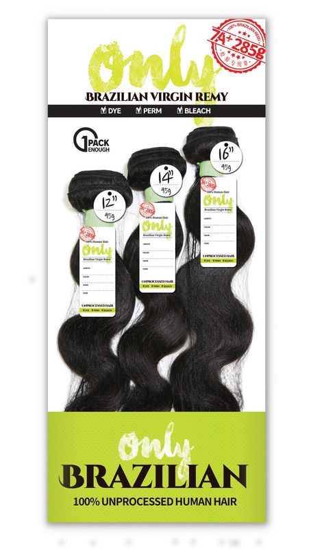 ONLY BRAZILIAN VIRGIN REMY MULTI S-BODY
