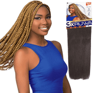 SENSATIONNEL SB 3X RUWA PRESTRETCHED BRAID 24", Color: 1B