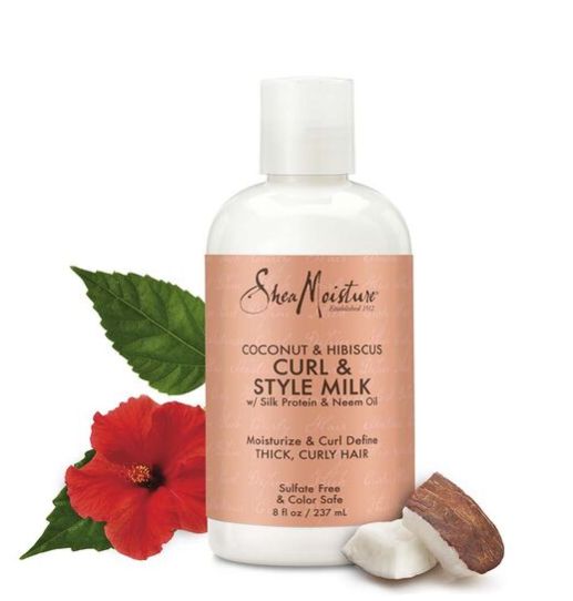 SHEA MOISTURE COCONUT &amp; HIBISCUS CURL &amp; STYLE MILK 8OZ