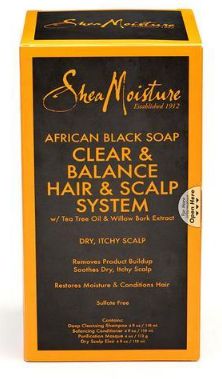 SHEA MOISTURE AFRICAN BLACK SOAP HAIR &amp; SCALP SYSTEM