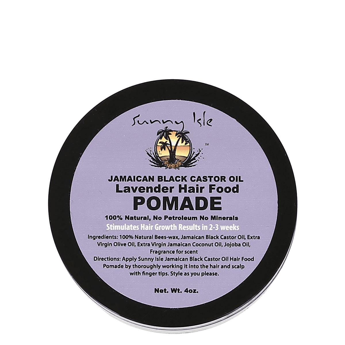 SUNNY ISLE JAMAICAN BLACK CASTOR OIL LAVENDER POMADE4OZ