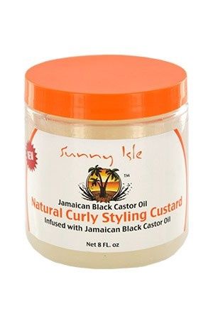SUNNY ISLE JAMAICAN BLACK CASTOR OIL NATURAL CURLY STYLING CUSTARD 8OZ