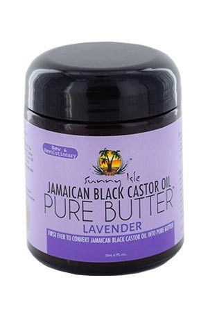 SUNNY ISLE JAMAICAN BLACK CASTOR OIL PURE BUTTER [LAVENDER] (4OZ)
