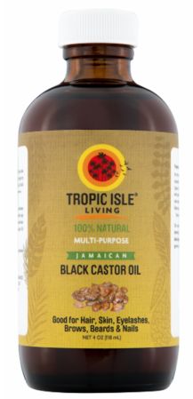 TROPIC ISLE LIVING BLACK CASTOR OIL 4OZ