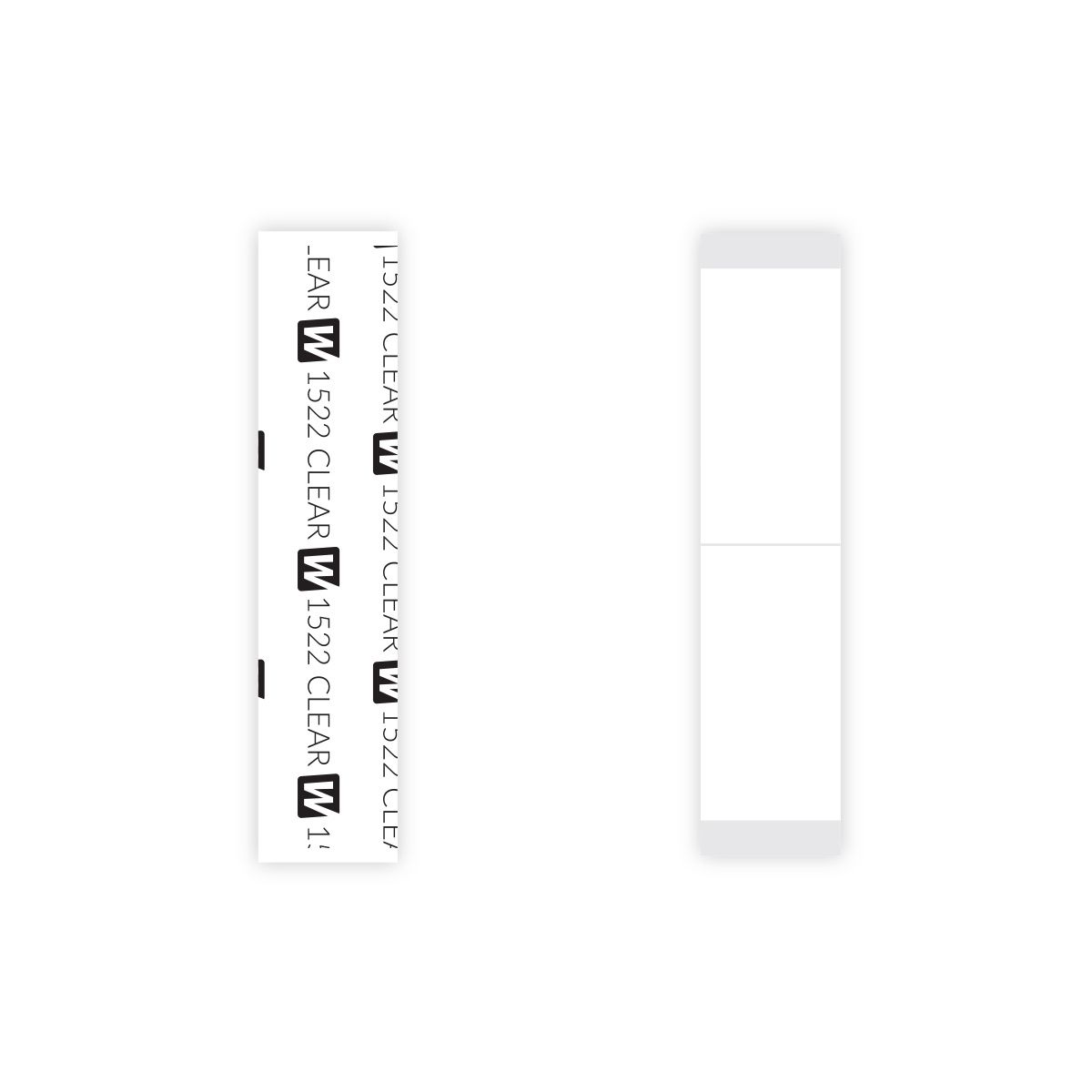 WALKER TAPE 3/4" X 3" 1522 CLEAR STRIPS 36PC/BAG