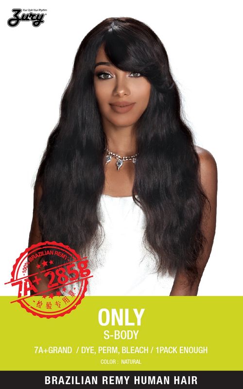 ZURY HOLLYWOOD ONLY BRZ MULTI S-BODY 14'' 100% H/H NATURAL BLACK