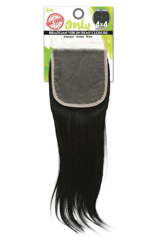 ZURY HOLLYWOOD ONLY BRZ CLOSURE ST 12'' 100% H/H NATURAL BLACK