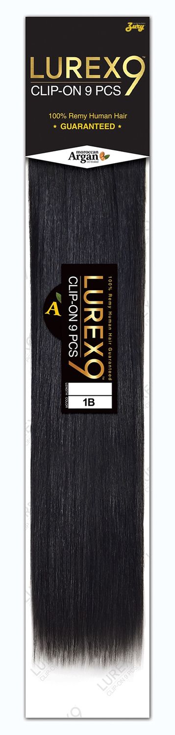 ZURY HOLLYWOOD LUREX CLIP-ON EXTENSIONS 9pce