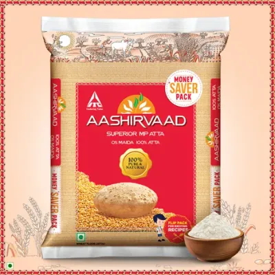 Aashirvaad Atta - Superior MP Whole Wheat, No Maida | Pouch