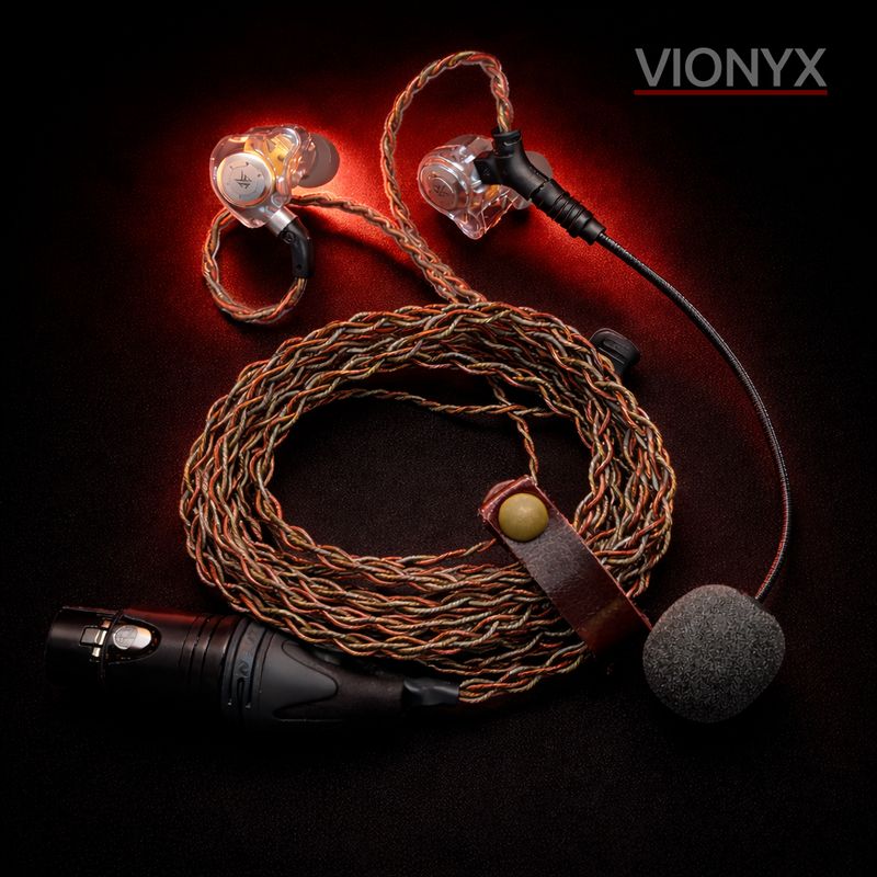 EDX-PRO In-ear intercom headset 2m XLR 4p