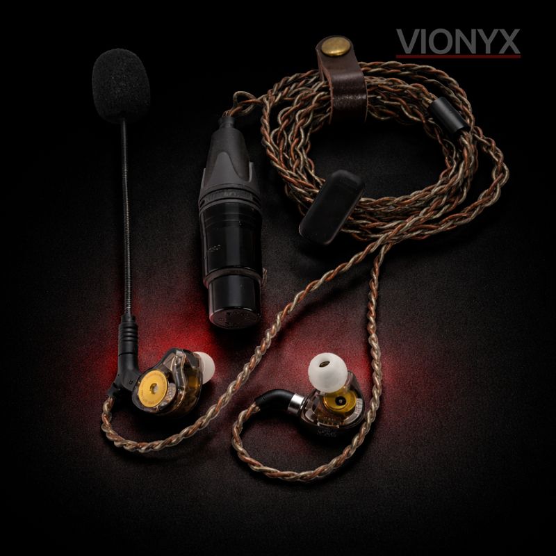 MT1 MAX in-ear intercom headset 2m XLR 4p