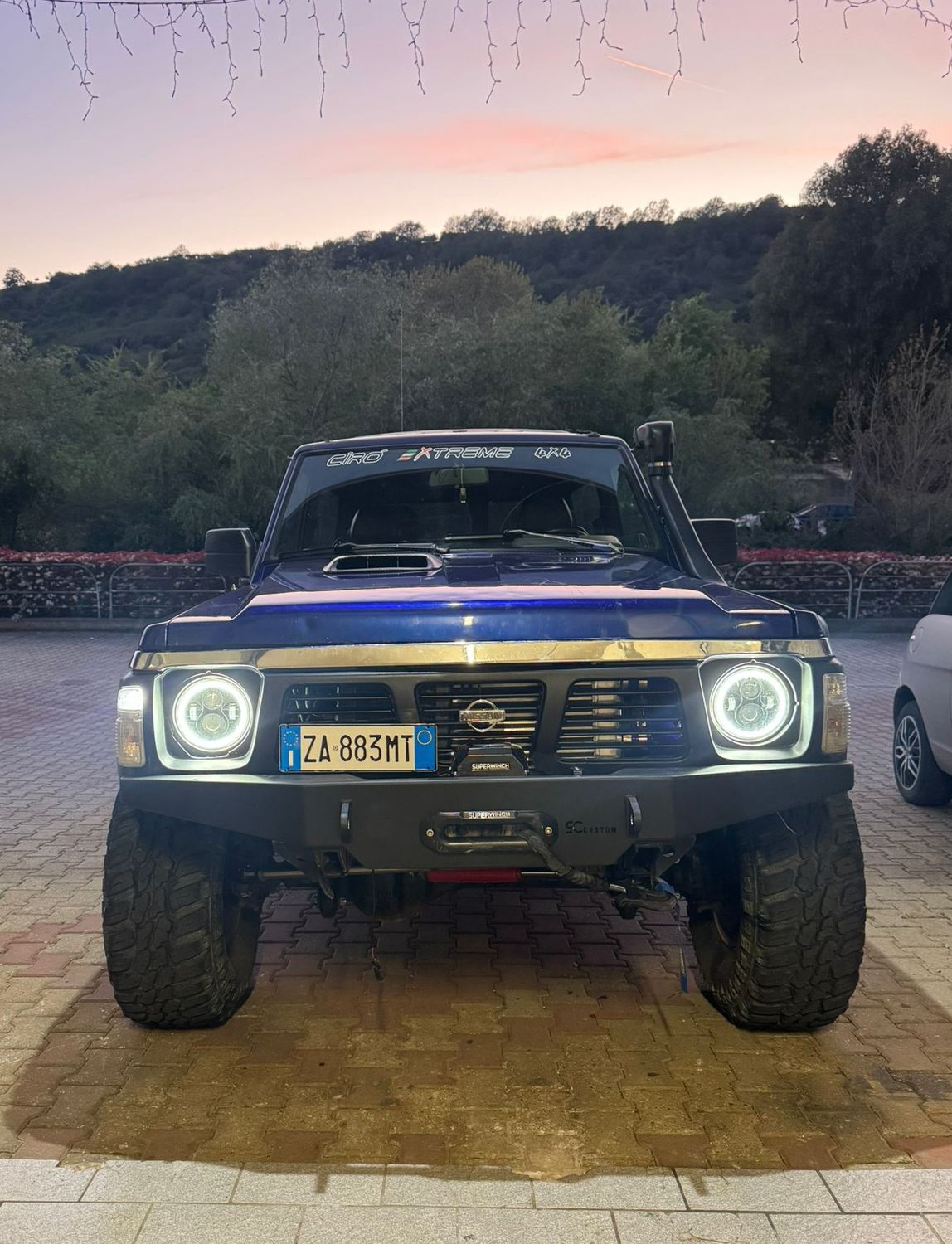 Paraurti anteriore uso gravoso nissan patrol gr (con verricello)