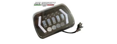 COPPIA FARI LED QUADRI