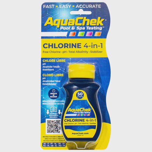 AquaChek Chlorine 4-in-1 Test Strips