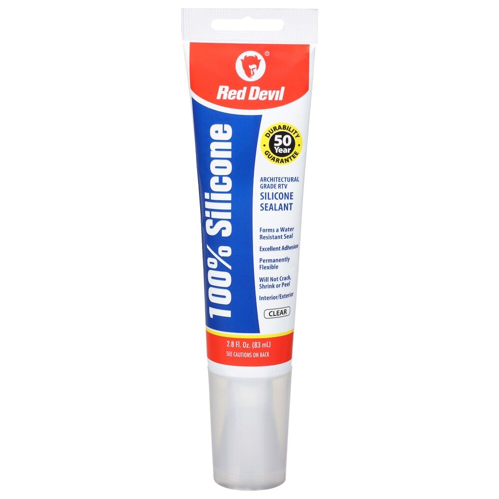Red Devil 100% Silicone Clear