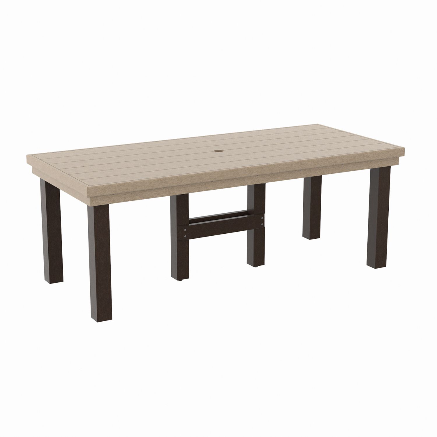 C.R. Plastics 84" Napa Dining Table Set w/ 4 Chairs