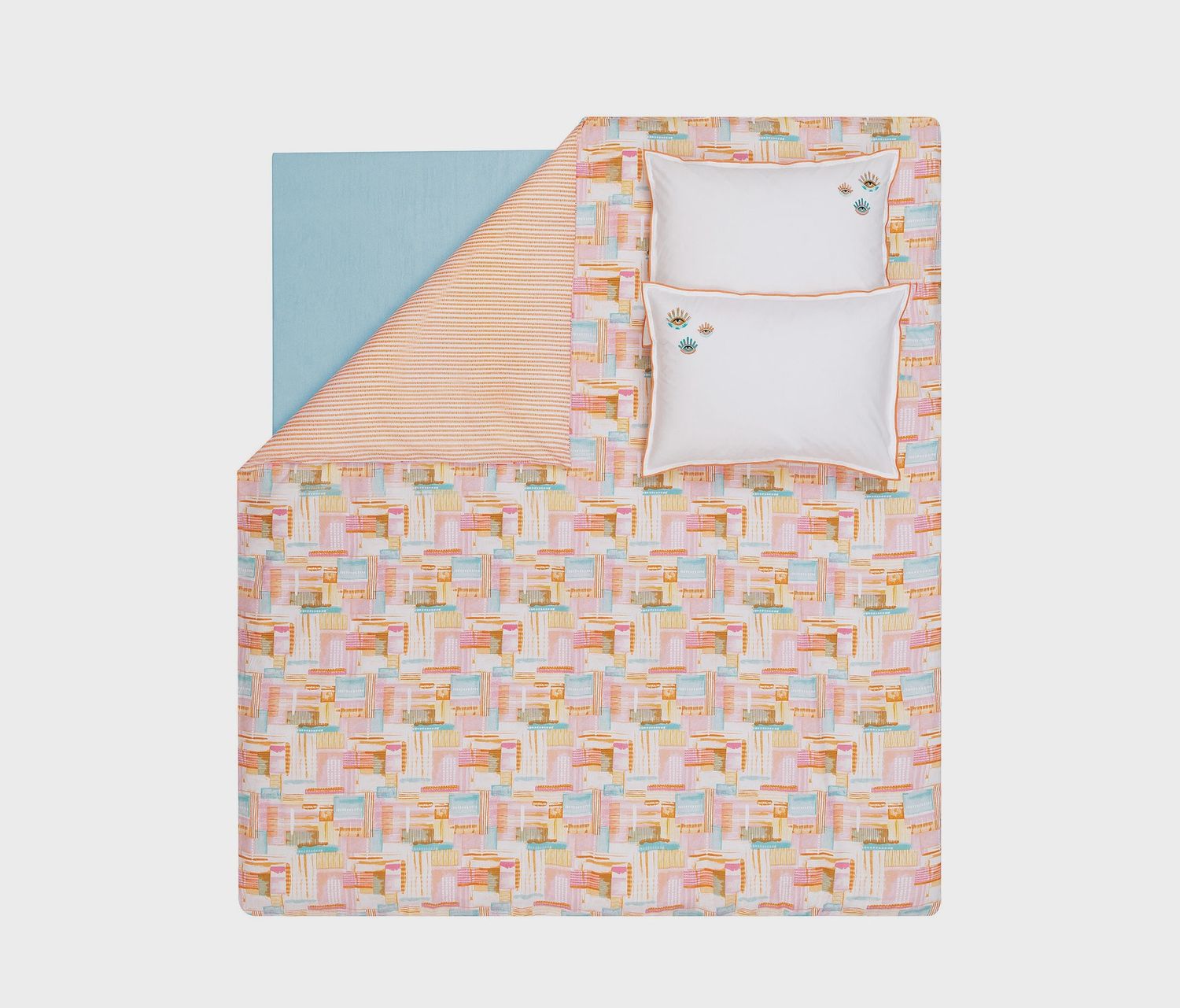 TWEET RANFORCE DUVET COVER SET, Size: KING SIZE, color: ORANGE