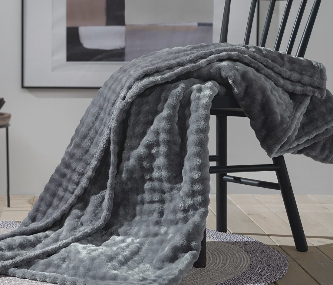 BLERA WELLSOFT TV BLANKET, color: ANTHRACITE