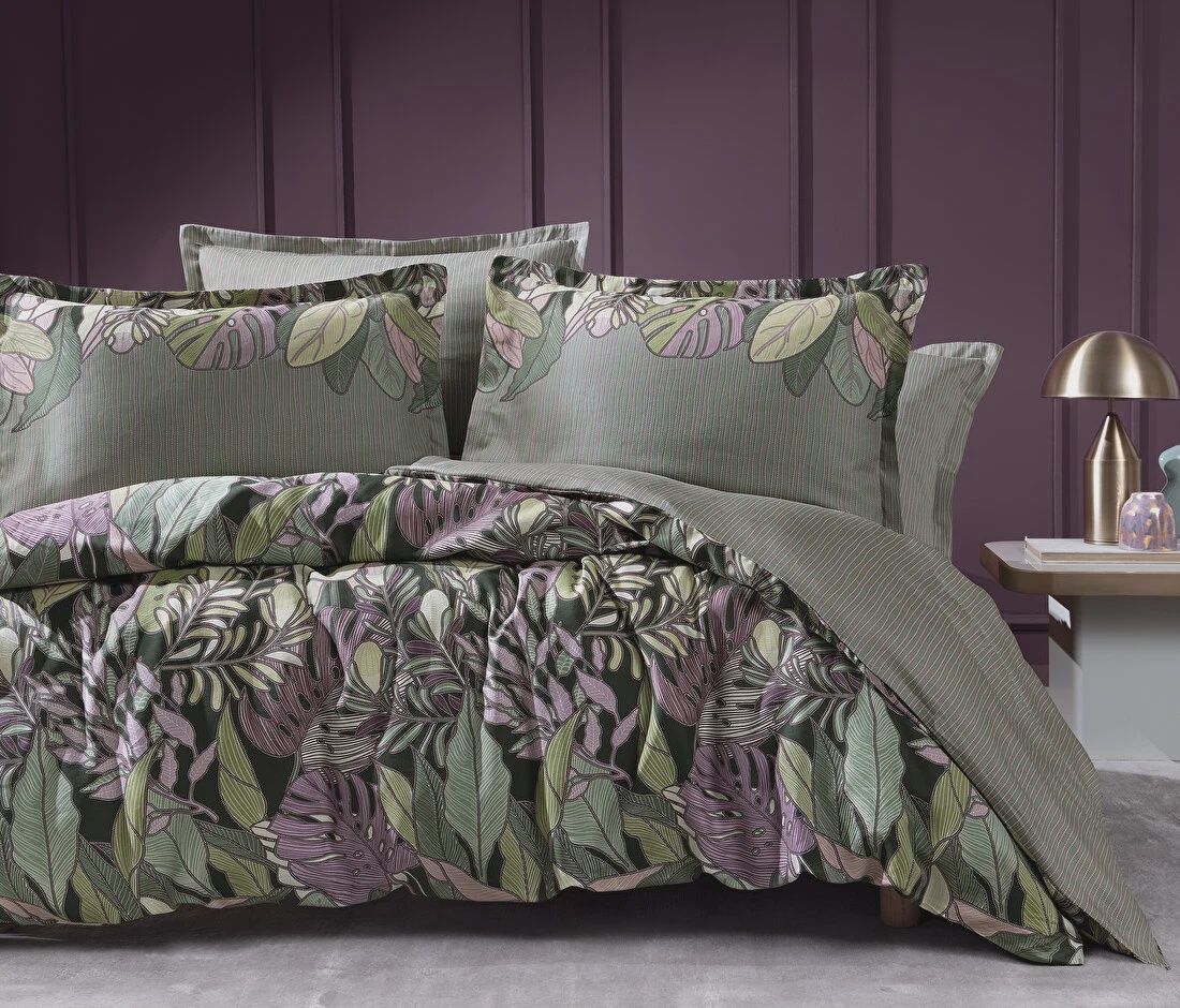 HANES SATEEN DUVET COVER SET, Size: KING SIZE, color: KHAKI