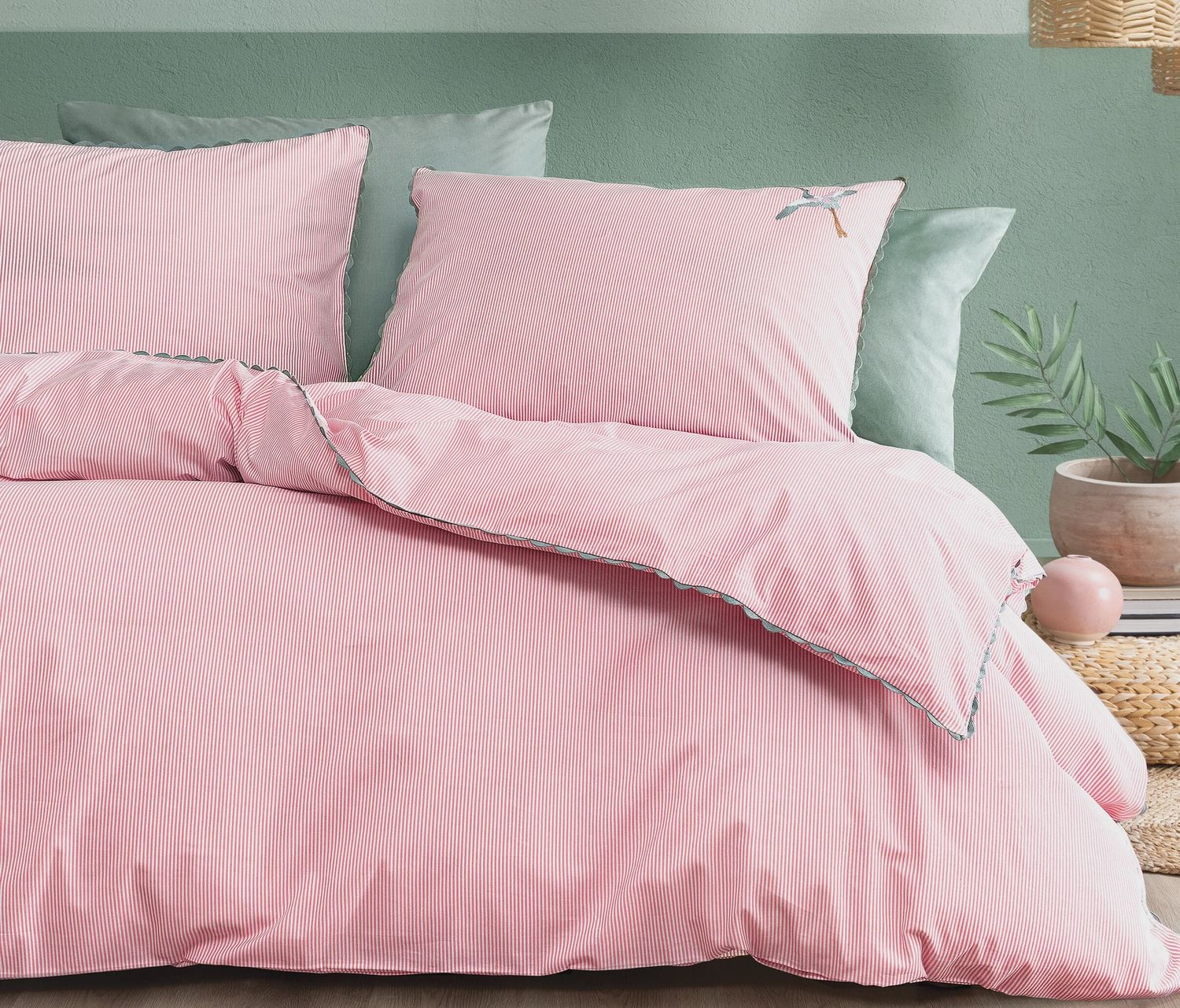 TERRI STRIPED RANFORCE DUVET COVER SET