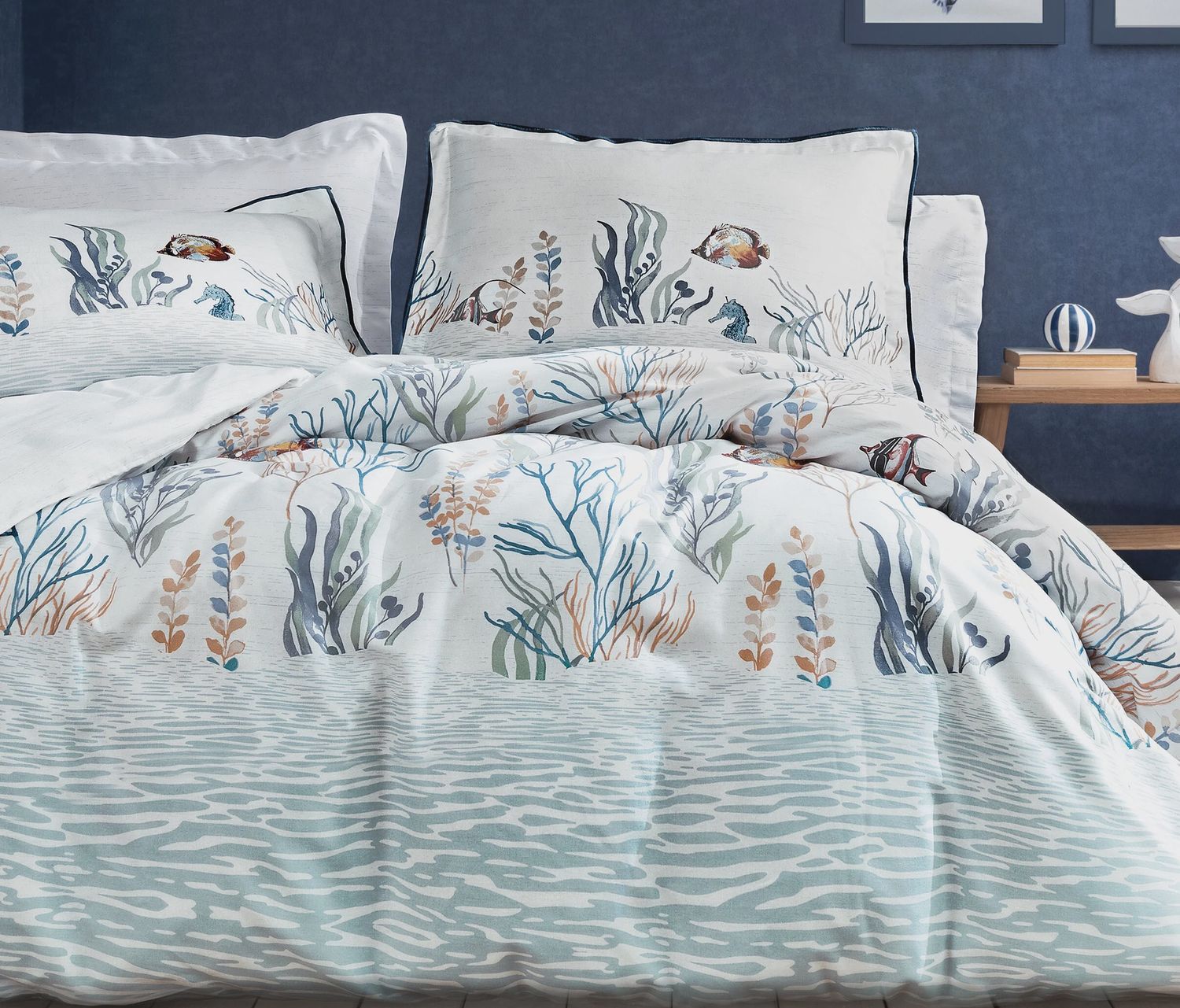 ETRO TENCEL DUVET COVER SET, Size: KING SIZE, color: BLUE