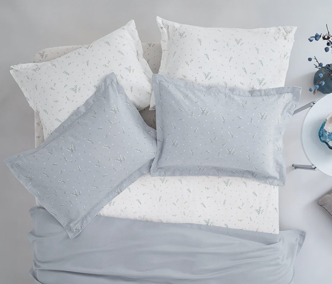 QUEEN SIZE RAMONA BAMBOO PIQUE SET - LIGHT BLUE