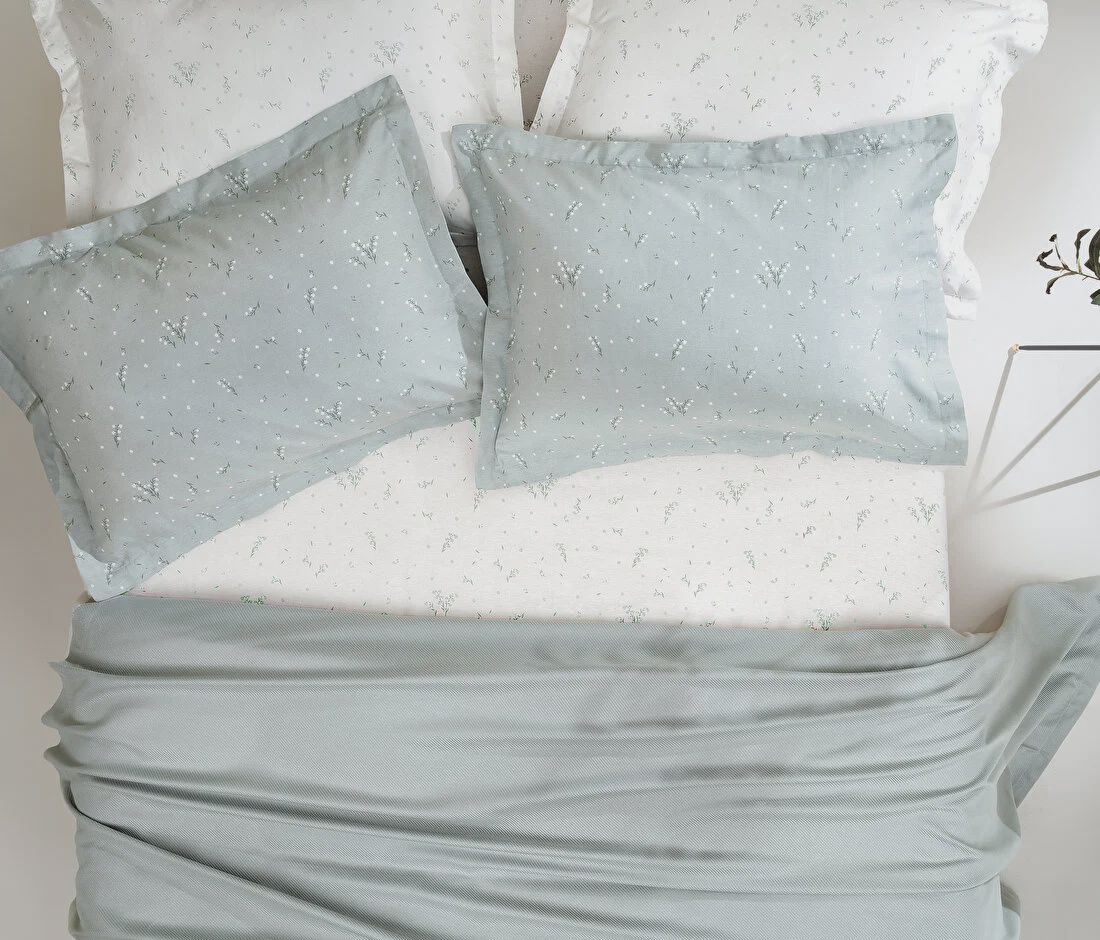 QUEEN SIZE RAMONA BAMBOO PIQUE SET - SAGE